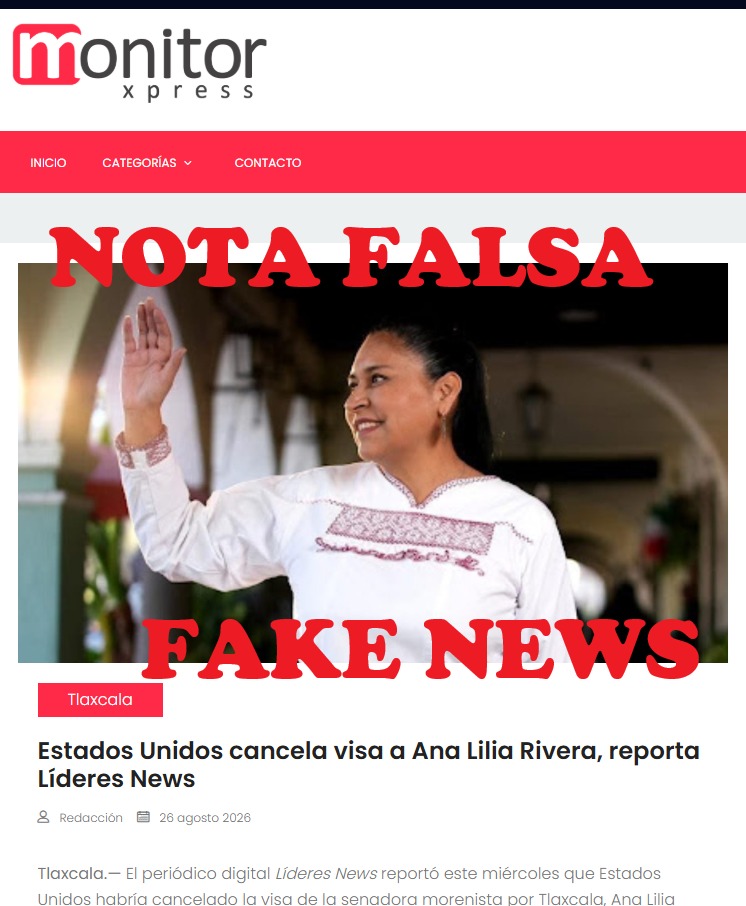 Nota falsa, cancelación de visa a Ana Lilia Rivera; arrecia guerra sucia con interés político
